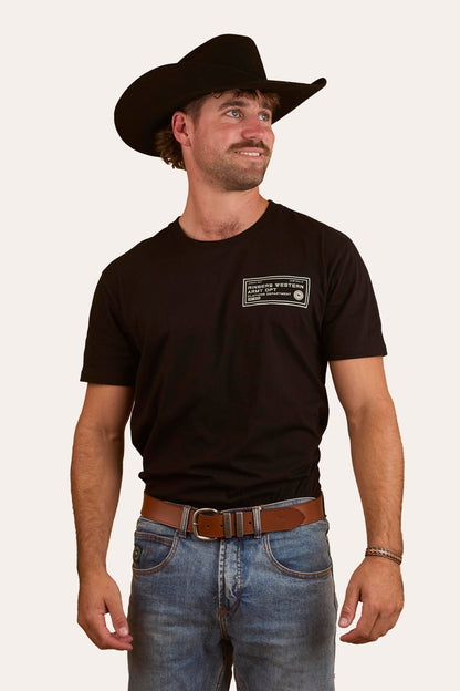Two-Up Unisex T-Shirt - Black