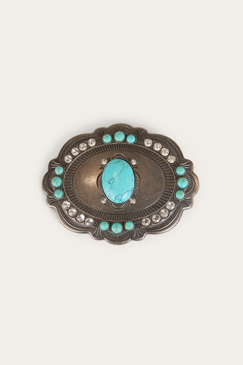 Kelsea Belt Buckle - Antique Silver