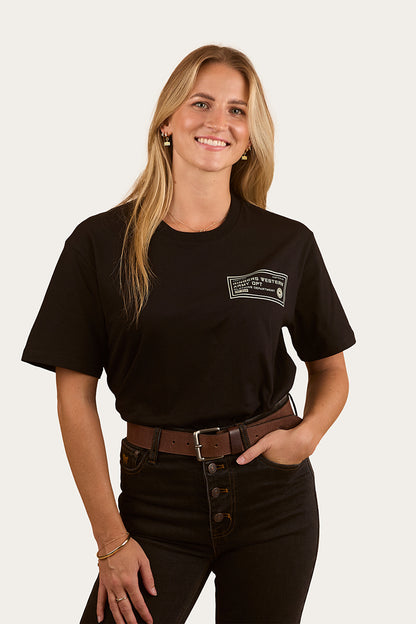 Two-Up Unisex T-Shirt - Black