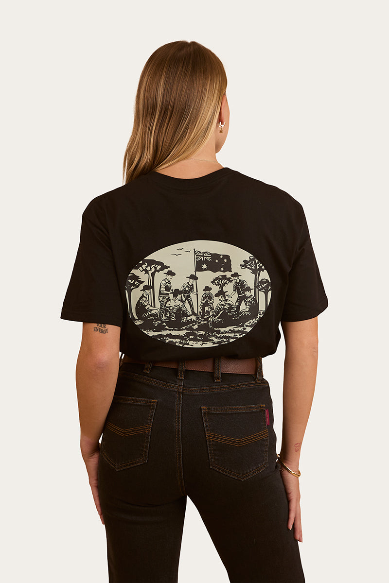 Two-Up Unisex T-Shirt - Black